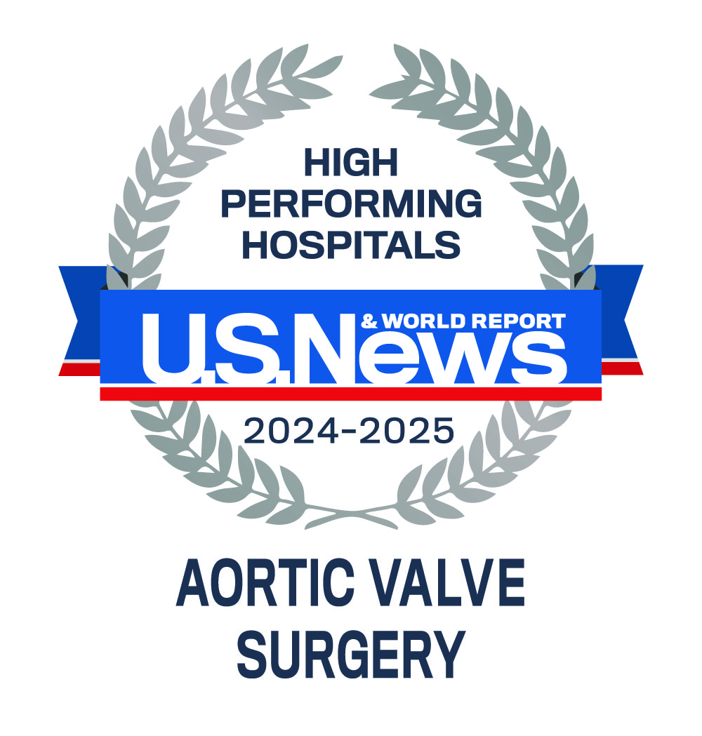 Aortic Valve Surgery - 2024-2025 Best Performing Hospitals - U.S. News Emblem